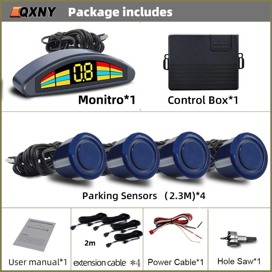 Professional Front Parking Sensor Kit Auto Car Prefix Parktronic Vehicle Assistant System Buzzer Alarm Volume Not Backup Radar
