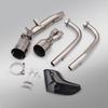 Stainless Steel Double Oxygen Port Muffler for TMAX530/560 with Backpressure Chamber Front & Rear Sections