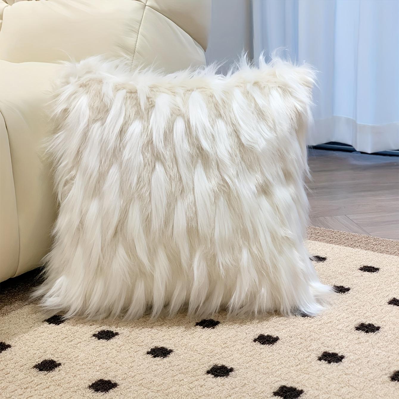 1PC Plant Oat Cream Light Luxury Living Room Sofa Pillow Cover Retro Pillow Premium Bedside Cushion Pillowcase белый 2200₽