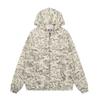 Unisex American Patchwork Batwing Sleeve Embroidered Fleece Hoodie and Casual Pants Set