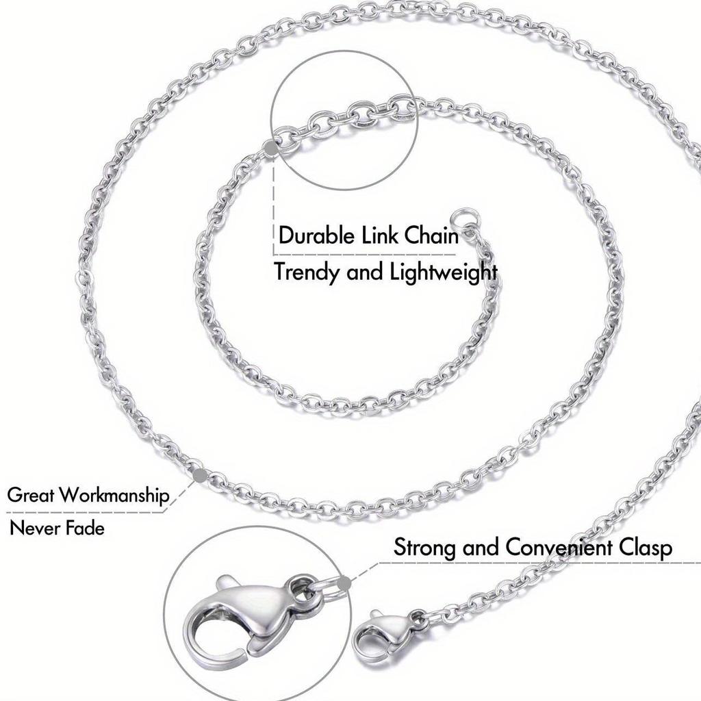Universal Round Metal Cross Chain Necklace with Pendant