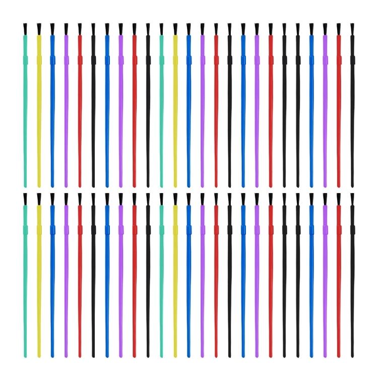 50 Pcs Nylon Hair Paint Brushes Art Supplies Small Watercolor Painting Brushes Set for Adult Students