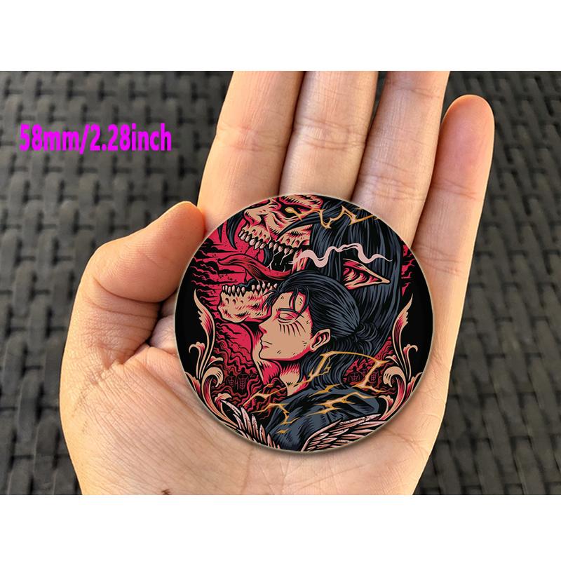32/44/58mm Eren Yeager Ikony Pin Ručně vyráběná Brož Na Oblečení Kreslený Cosplay Odznak Batoh Dekorace Šperky Dárek