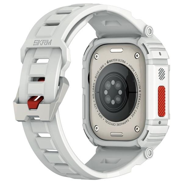 Skinarma Pasek+Etui Mecha 2In1 Apple     Watch 49Mm Jasno Szary/Light Grey