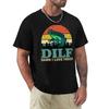 DILF Damn I Love Frogs TShirt Minimalist Casual Short Sleeve Top