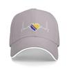 New Bosnia Herzegovina Bosnian Flag Bosnians  Sun Baseball Cap  Summer Hip Hop Hats For Unisex Unisex Running Hippie Baseball Caps