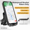 Motorcycle Bicycle Phone Holder Waterproof Touch Screen Universal Bike Scooter Handlebar Stand for 4.7-6.9 Inches Phone