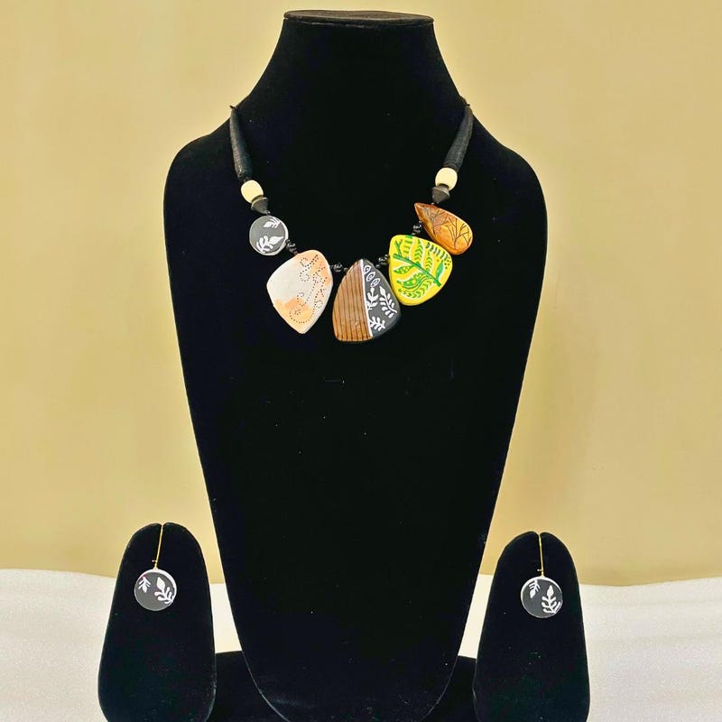 

Handmade Terracotta Clay Jewelry Set