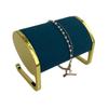 Practical Bangle And Watch Display Stand Velvet Watch Bracelet Organizers Stand with Durable Gold Metal Construction