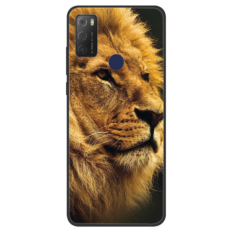 For TCL 20Y Case Girl Cat Flower Soft Silicone Back Wolf Shell for TCL 20E 6125F Fundas Phone Cover For TCL20Y 6156D 20 E Coque