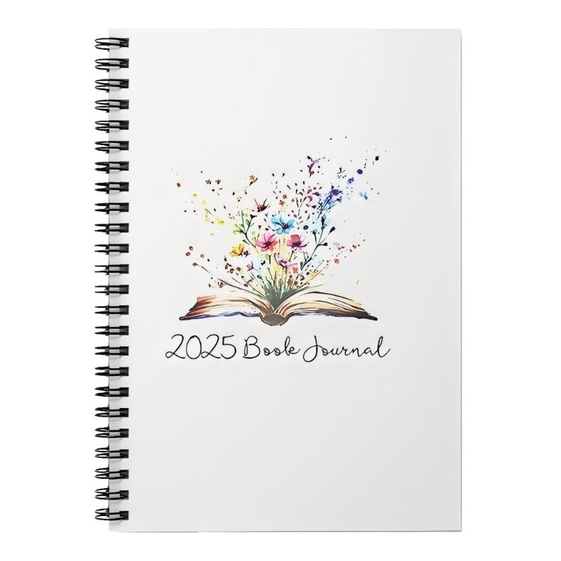 Halloween Journal Reading Tracking Notebook Portable Twin Coil Binding Planner Notepads For Daily Planning 148x210mm