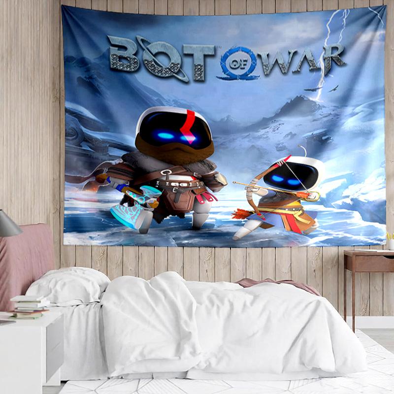 Astro Bot2 Tapestry for Bedroom Aesthetic Classroom Tapestries Wall Hanging for Living Room Dorm Office,Ideal Creative Gift