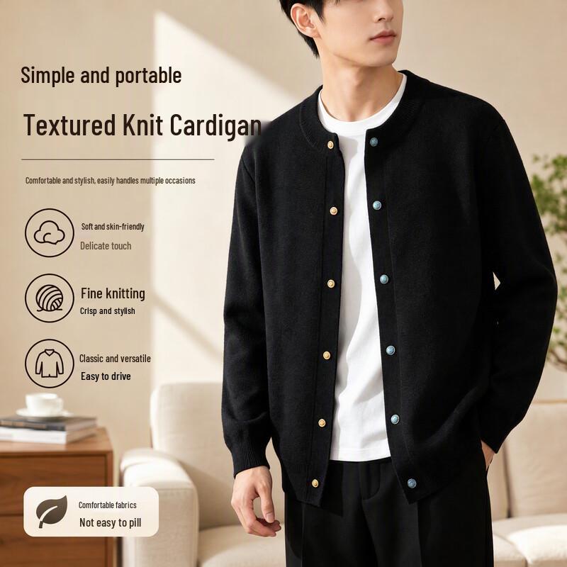 JEEP SPIRIT Men's Casual Knit Cardigan