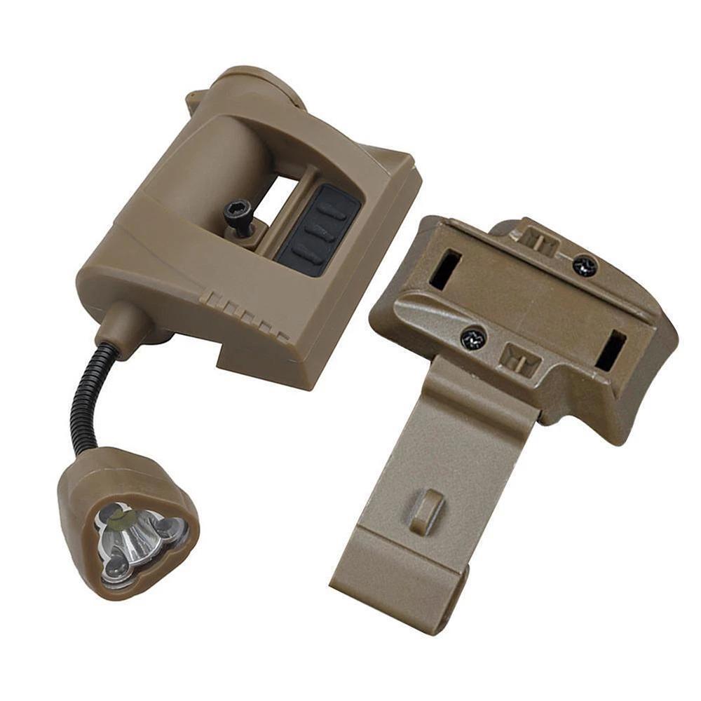 1 Stück Taktische Helmleuchte MPLS CHARGE 3 Modi Grün Rot IR Laser Helmleuchte Energiesparend Jagd Airsoft Helm Taschenlampe