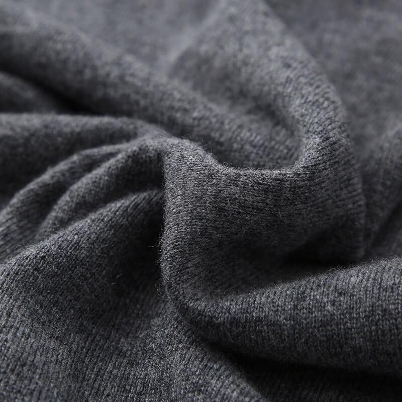 Komongboka Men's Cable Knit V-Neck 100% Wool Sweater