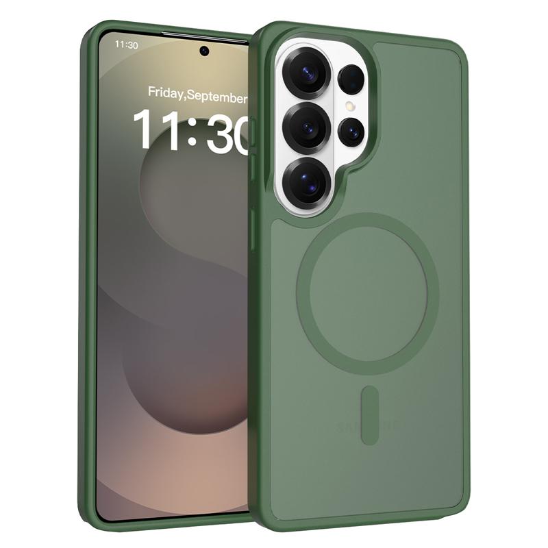 For Samsung Galaxy S26 Ultra S26 Plus Case Magnetic Matte PC+TPU Anti-Fingerprints Smooth Touch Translucent Cover