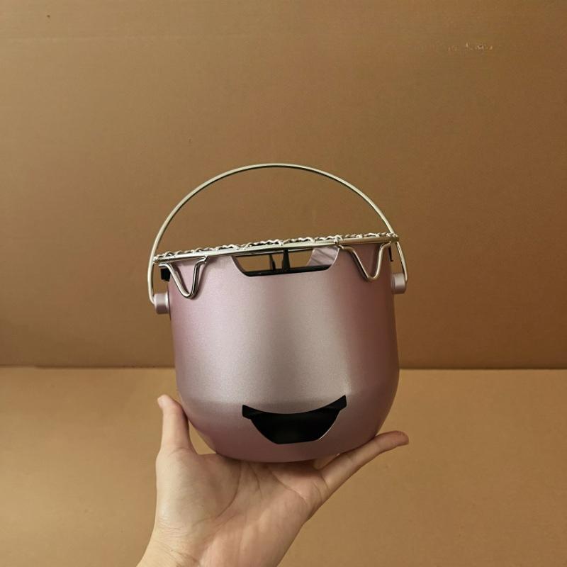 Mini Small Carbon Stove Outdoor Portable Household BBQ Stainless Steel Enclosure Stove Tea Olive Alcohol Korean Barbecue Stove purple