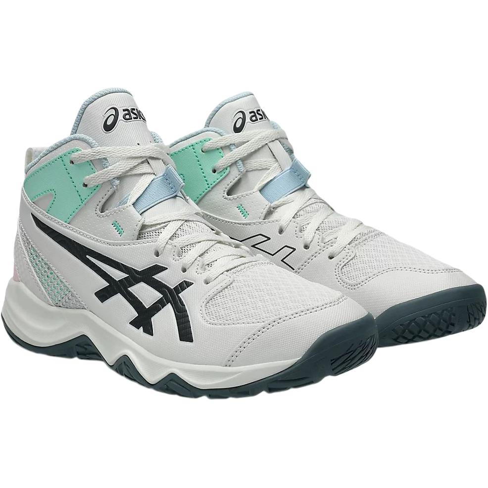 Asics Dunkshot Mb 10 Comfortable Versatile Mid-Top Kids Basketball Shoes Kids Basketball Shoes Cool-Mist-Gray 1064A019-105