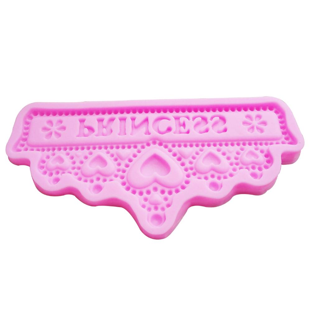 Silikonová dortová forma DIY Princess Crown Čokoládové želé forma na pečení Fondánové nástroje na zdobení dortů