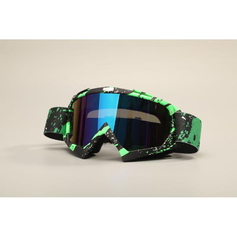Motorcycle goggles with water transfer print, off-road outdoor riding sports glasses, ski goggles, windproof glasses