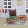 Vintage Chair Toy Figure Model Realistic Vintage Realistic Doll House Pretend Girls Gift Realistic Victorian Chair