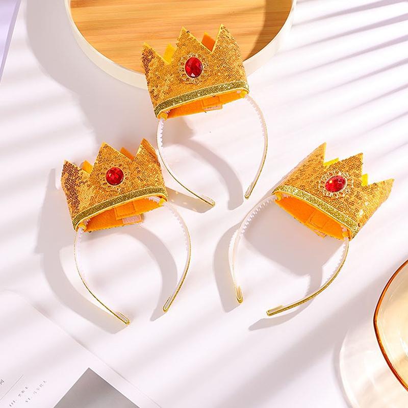 Cosplay Princess Crown Headband Custome Girls Halloween Carnival Party Role Suit Headwear Accessories