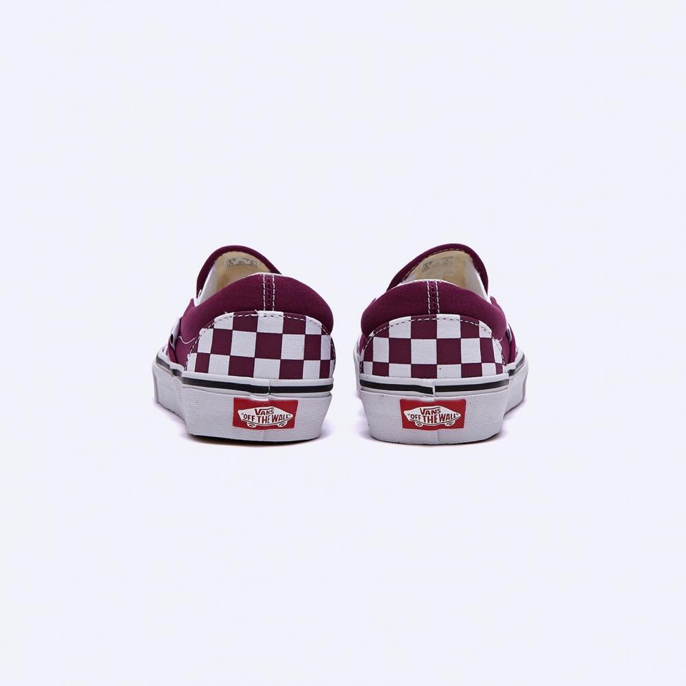 Vans Klasická šachovnice Slip On Color Theory Dark Purple Vn000bvzdrv1