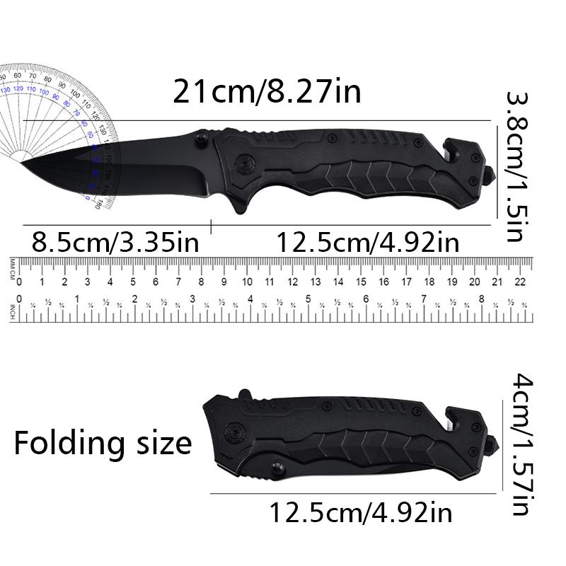 Mini Knife OutdoorOutdoor Camping Multipurpose ABS Stainless Steel Folding Emergency Survival