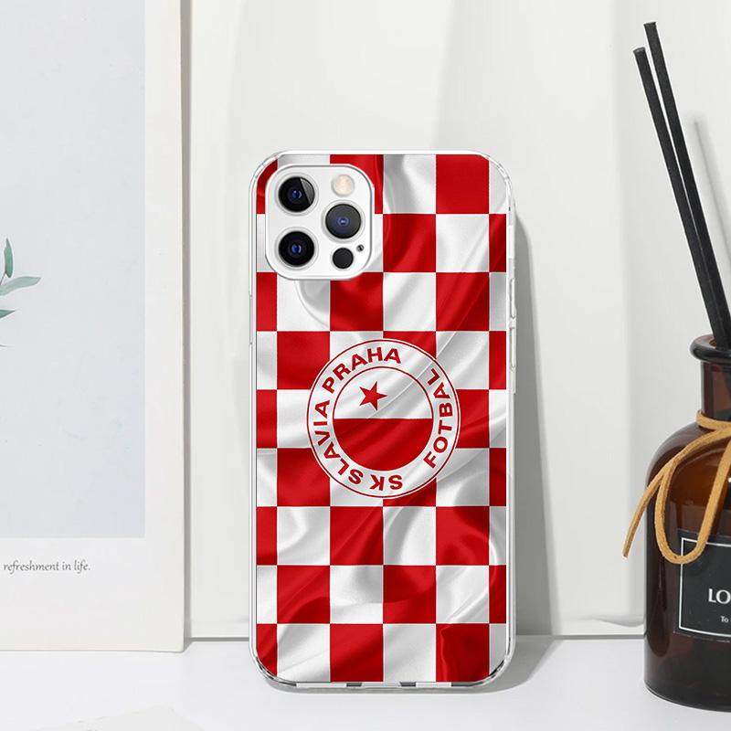 Sk Slavia Praha Czech Republic Phone Case For Iphone 17 Air 16 15 Plus 16E 14 Pro Max 13 Mini 12 11 7 8 SE Fundas Soft Back Cove