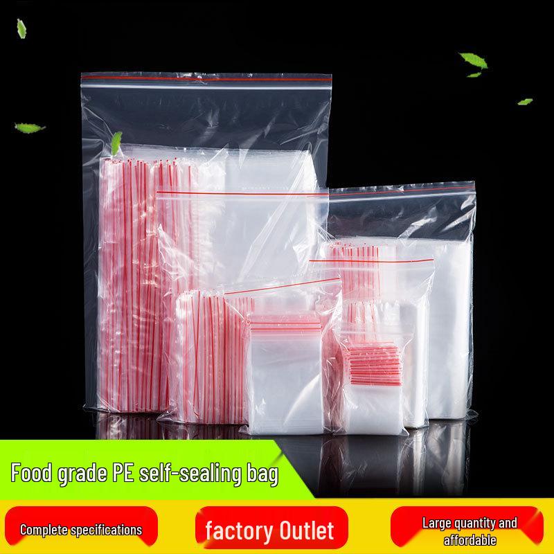 Self-Sealing Transparent PE Food Storage Bags, Large & Small, Heat-Sealed Disposable 7x10CM, 3500 pcs