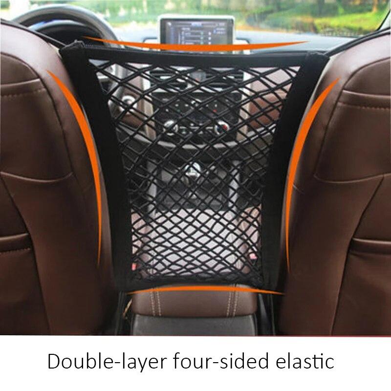 Dog Seat Fences Pet Protection Net Safety Storage Bag Pet Mesh Travel Isolation Back Seat Safety Barrier Puppy Car Accessories
