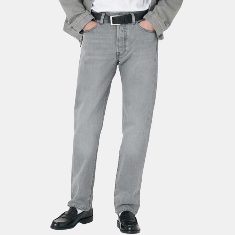 Levi's Jeans Men's Gray Moderate Straight Fit Pants A4677-0020