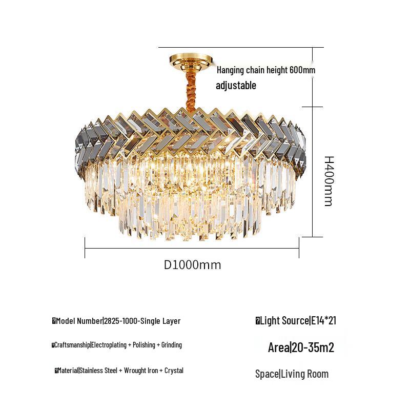 UOSU Modern Luxury Crystal Chandelier