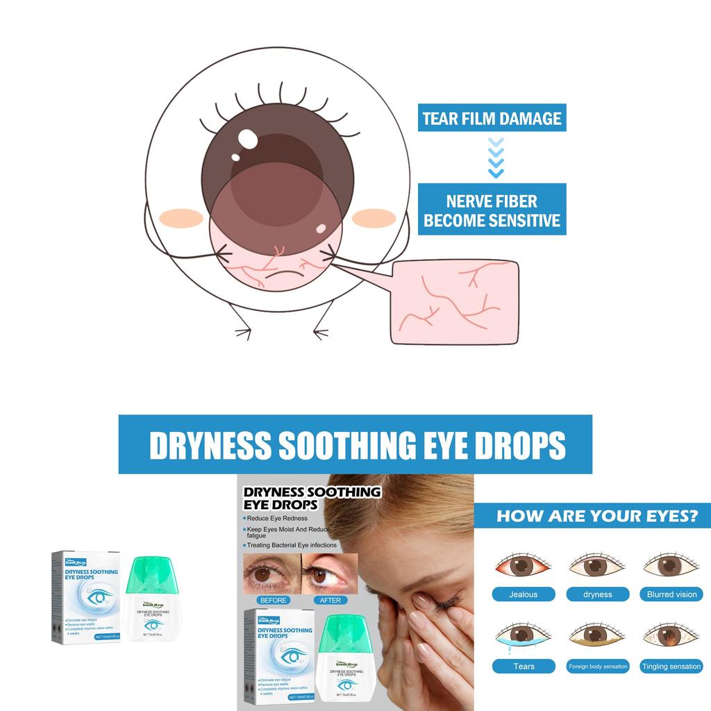Soothing South Moon Eye Drops For Dry Red Tired Eyes With Gentle Relief