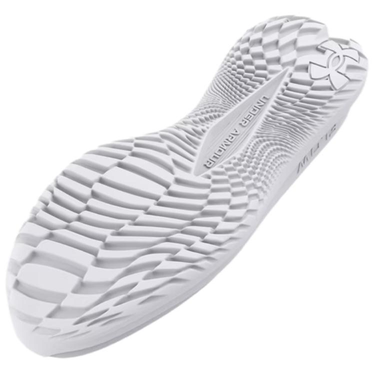 Under Armour Flow Velociti 4 White Metallic Silver Women Sneakers 3027586-100