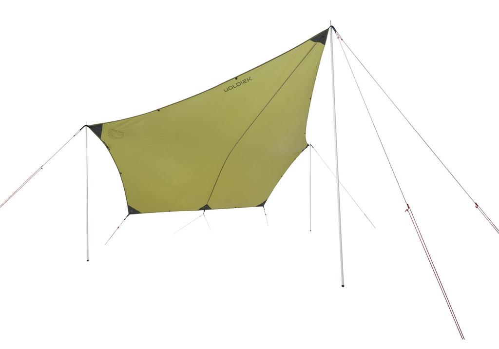 NORDISK VOSS DIAMOND TENTWING Outdoor Camping Dark 127022 Japanese Tarp, PU, Olive, (Official Product)