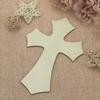 10pcs/pack Unfinished Wooden Cross Cutouts, Wood Cross Shaped Piece Slices Embellishments Ornaments for DIY Craft Art Supplies