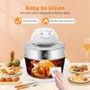 Turbo Air Fryer 18QT 1400W Large Convection Oven Countertop Glass Containers with Lids Temperature Control 32℉-482℉