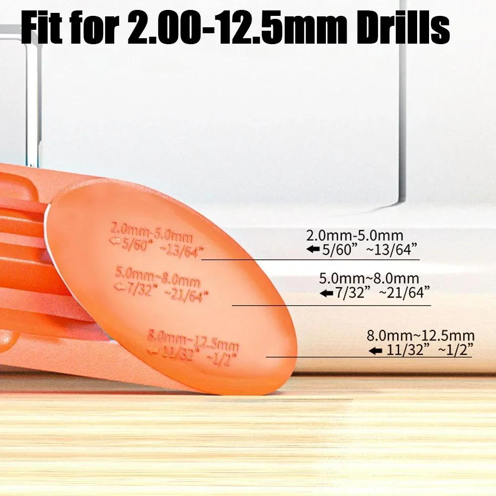 2,0-12,5 mm bærbar borbitsliper 1 sett korundslipeskivebitverktøy vriborslipemaskin
