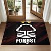 Nottingham Forest Design Kristall-Samt-Teppich Weich Dekorative Matte für Schlafzimmer Eingang