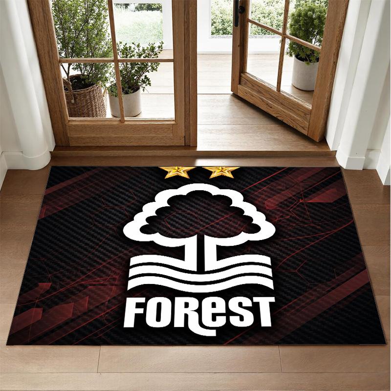 Nottingham Forest Design Kristall-Samt-Teppich Weich Dekorative Matte für Schlafzimmer Eingang
