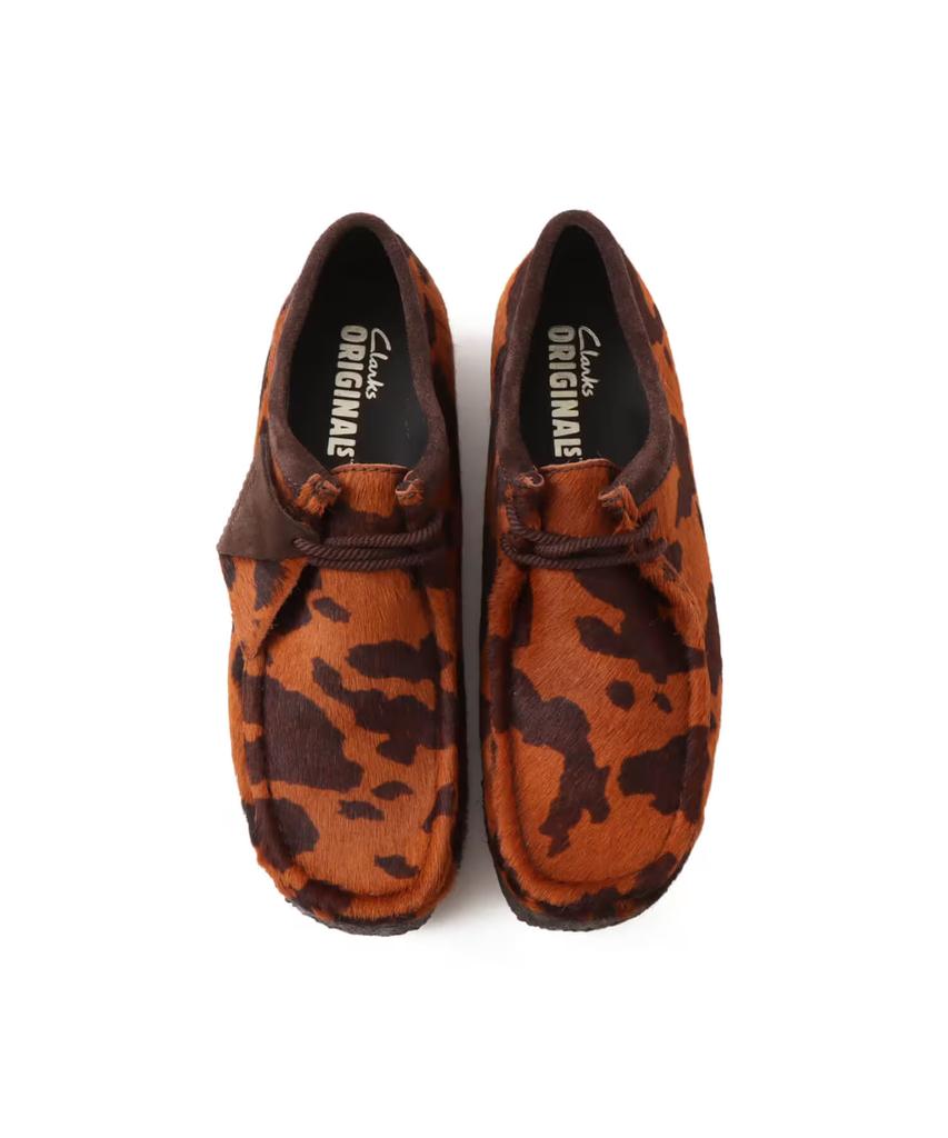 26183756 Clarks Wallabee Brown Cow Print (Men's)