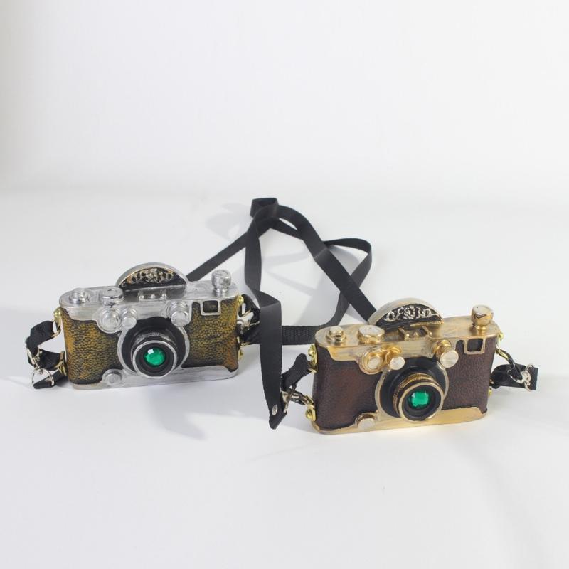 Realistic Portable Photography Accessory Antique Designed Decorative Studio Camera Piece Portable Resin Camera Props
