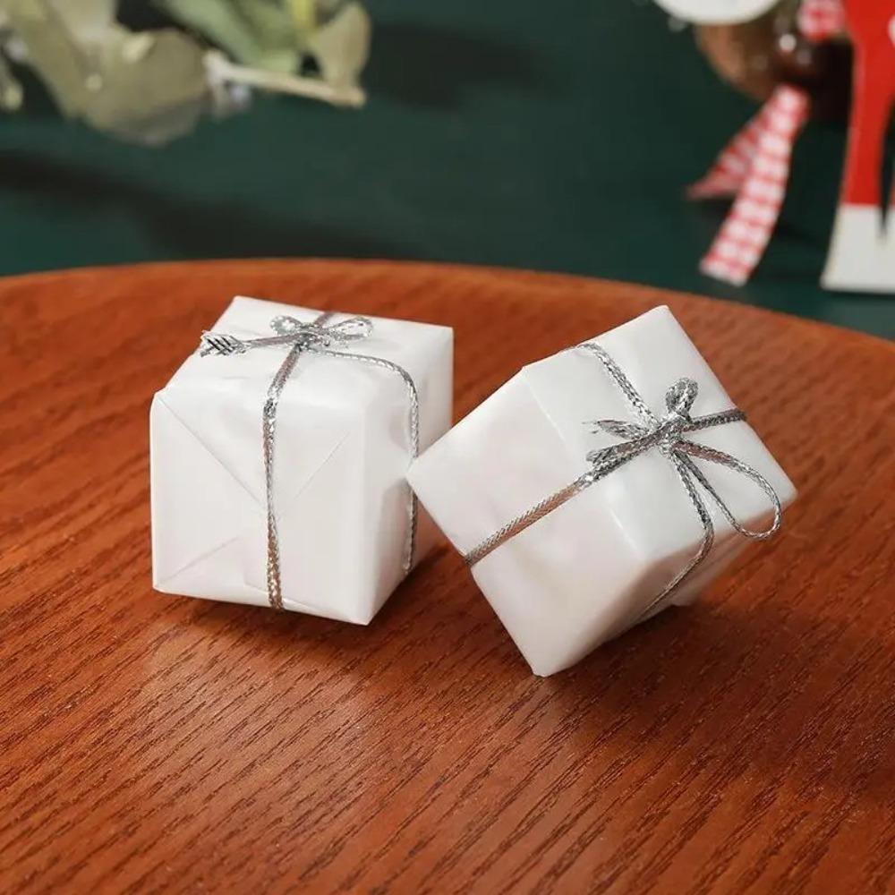 12 ks 3cm Kostkované ozdoby dárkové krabičky Vícebarevné opakovaně použitelné vánoční dekorace Víceúčelová dekorace květinového věnce