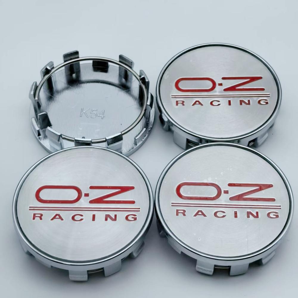 4pcs 54MM 50MM Car Wheel Center Caps With O.Z OZ Racing Logo Emblem Badge Wheel Hubcap Rim Hub Center Dust Cover Car Accessories