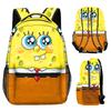 Spongebob Squarepants Anime Cartoon Cute School Bag Printed Backpack Wear-Resistant Primary School Student Men'S And Women'S Backpack