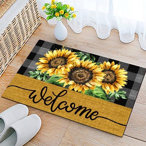 Traumhafter Pilz-Fußabtreter Mandala Sonnenblume Willkommen Mehrere Themen-Fußmatten Wohnzimmer Schlafzimmer Badezimmer Eingang Teppich Dekoration