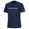 Mizuno Table Tennis Game Short JTTA Size S Shirt, Sleeve, U-Neck, Unisex, Moisture-Wicking, Quick-Drying, Certified, 82JAA110, Navy,