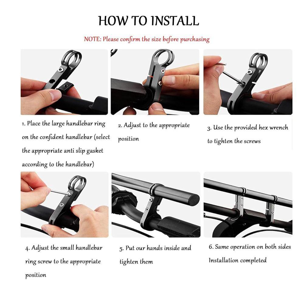 Aluminum Alloy Bicycle Handlebars Brackets Handlebar Extender Extensions  Bicycle Accessories