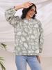 Sage Green Printed Office Shirt